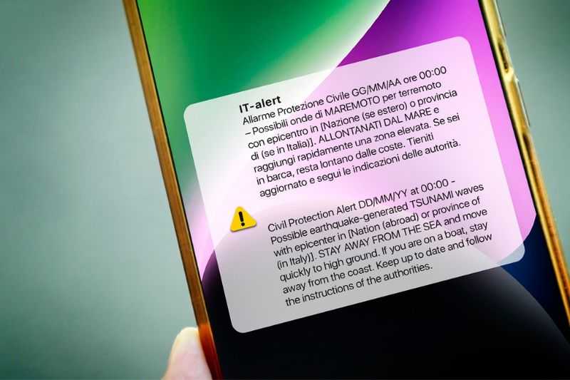IT-alert messaggio maremoto EVIDENZA